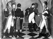 フリードリヒ大王の墓所を訪ねるナポレオン。1806年。