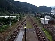 跨線橋から延岡・宮崎方面を望む