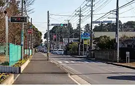 三里塚小学校付近