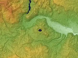 荒雄湖、鳴子ダム、鳴子峡、鳴子火山群付近の地形図