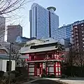 境内より高層ビル群を望む(2023年2月)