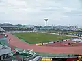 2010年5月時点のポカリスエットスタジアム。バックスタンドが芝生席となっている。
