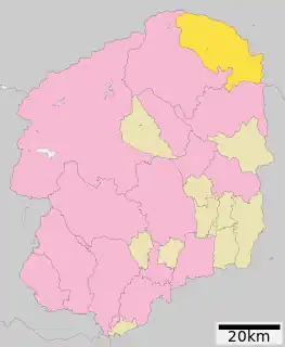 那須町位置図