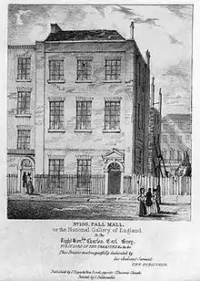 ペル・メル100番地、元ナショナル・ギャラリー、1824年-1834年