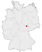 Karte Naumburg (Saale) in Deutschland