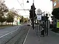 ハレ - ベーブラ線と接続する中央駅電停（改装前）
