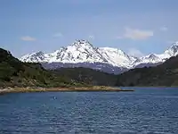ビーグル水道からみたナバリノ島