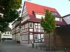レーヴェン通りの木組み建築