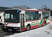 中標津線で運用されるノンステップバス