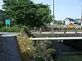 名鉄揖斐線鉄橋跡と古根尾川（岐阜市川部付近）