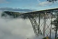 New River Gorge橋(鋼ブレースドリブアーチ / 支間 518m)