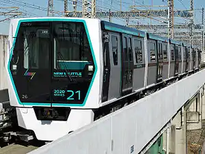 埼玉新都市交通2020系・21編成。(加茂宮駅)