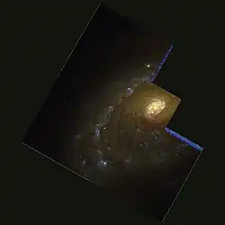 ハッブル宇宙望遠鏡で撮影したNGC 7814credit:Hubble Legacy Archive.