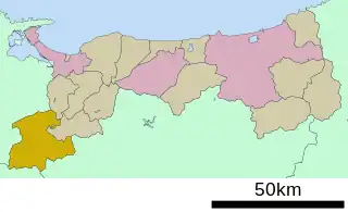 日南町位置図