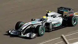 開幕戦バーレーンGPにてニコ・ロズベルグがドライブするMGP W01