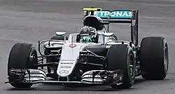 ニコ・ロズベルグがドライブするF1 W07 Hybrid(2016年イギリスGP)