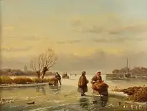 氷上の人物画