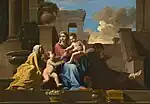 『聖家族』ニコラ・プッサン1648画布、油彩69 × 94 cmクリーブランド美術館