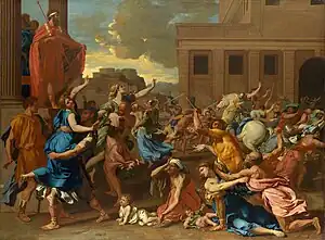 『サビニの女たちの掠奪』1633-1634年 メトロポリタン美術館