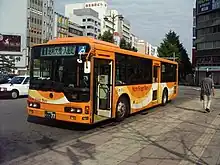 ノンステップバスの第1期導入車両(2005年・新潟駅万代口)
