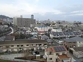 二本木の街並み(2013年撮影)