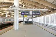 在来線1・2番線ホーム（2022年7月）