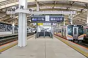 在来線3・4番線ホーム（2022年7月）