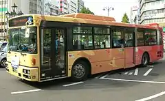 ノンステップバス・りゅーとリンク車両(2010年10月、新潟駅万代口)