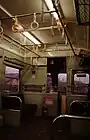 2230号車の車内 (1985年3月14日撮影)