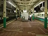 旧6・7番線ホーム（2004年7月。現在は施設撤去済）
