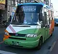 初代車両のクセニッツ・CITY-I初代にじバスカラーのA3-961号車（除籍済）
