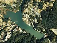 中流域と下流域の分岐点である二級ダム。