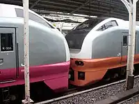 基本編成・付属編成連結部（2005年7月 日暮里駅）