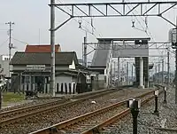 駅構内を伊勢崎方面側より望む(2006年3月)