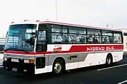 中央バス貸切車共通塗装 側面"NISEKO BUS"