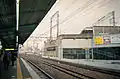 終着駅時代のJR線ホームから撮影した駅（2000年12月）