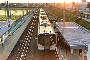 白新線の西新発田駅(2020年5月)