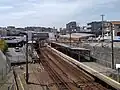 池の谷橋から駅を俯瞰