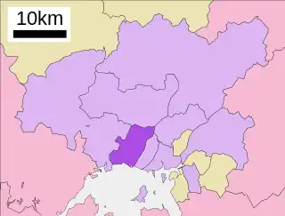 西区 (広島市)位置図