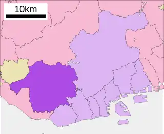 西区 (神戸市)位置図