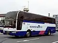 仕様を合わせた西日本JRバスの車両（日産ディーゼル・スペースウィング）