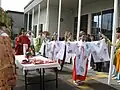 神輿渡御での駐御祭