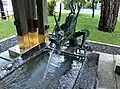 手水舎の流水