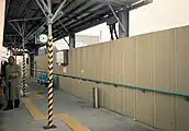 仮設の下り高架ホーム（2000年頃）