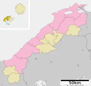 西ノ島町位置図