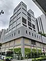 西新宿換気所（西側）。山手通りの脇にある。