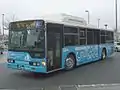 三菱重工業の電気バス試作車（国土交通省実証実験・撮影時は西日本鉄道へ貸与）