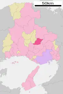 西脇市位置図