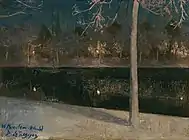 ハーレムの夜の雪景色 (1886)