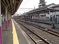 2・3番線ホームから旧1番線ホームを望む（2006年10月22日）